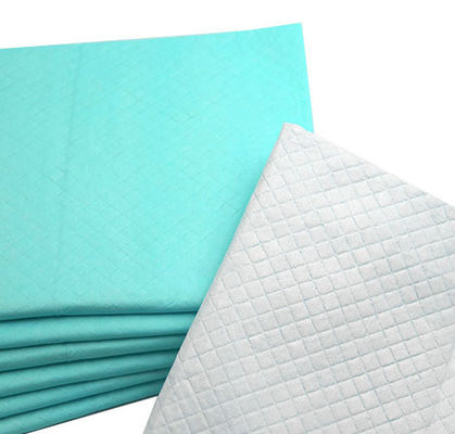 60x90 het beschikbare Underpads-Ziekenhuis die Biologisch afbreekbare Beschikbare Urinestootkussens voor Volwassenen verzorgen