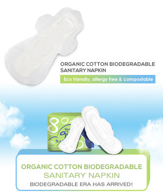 100 de Organische 150mm van de Katoenen Periode Menstrueel Stootkussen Vrouwelijke Hygiëne Dame Napkin Sanitary Towel